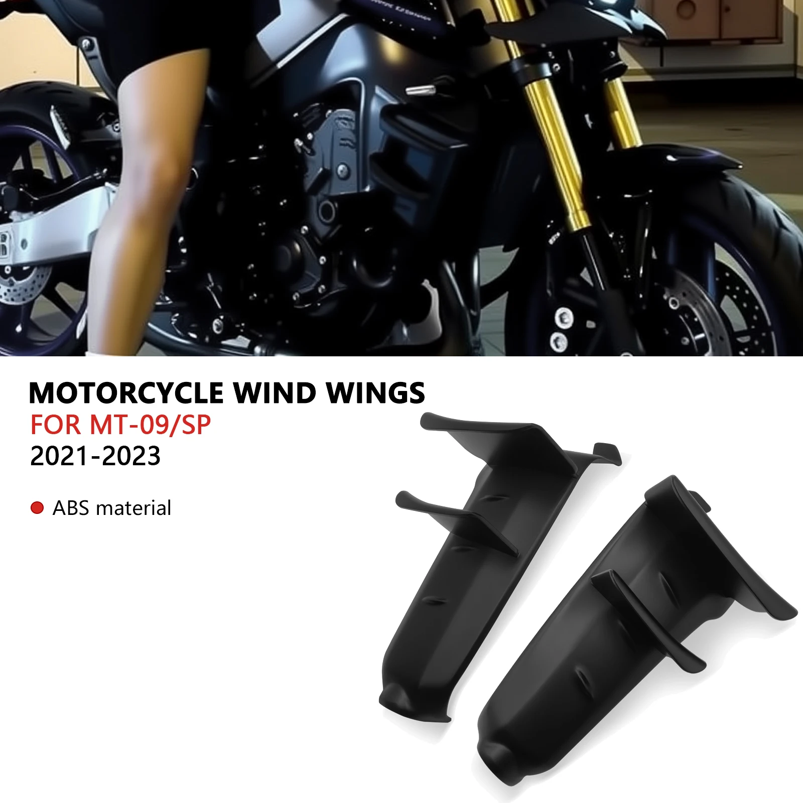 

Нижний спойлер MT-09 MT09 SP 2021 2022 2023, боковое крыло, боковой спойлер, передние спойлеры, передний спойлер