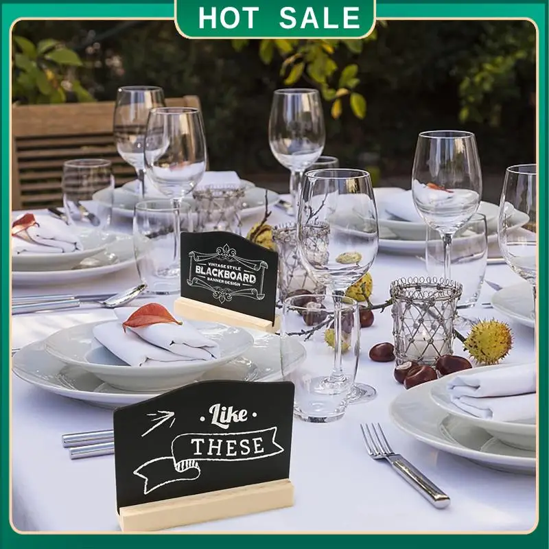 

Мой дом, 12 шт., мини-вывески для классной доски, маленькая доска для сообщений, настольная доска с подставками 10X7,2 см