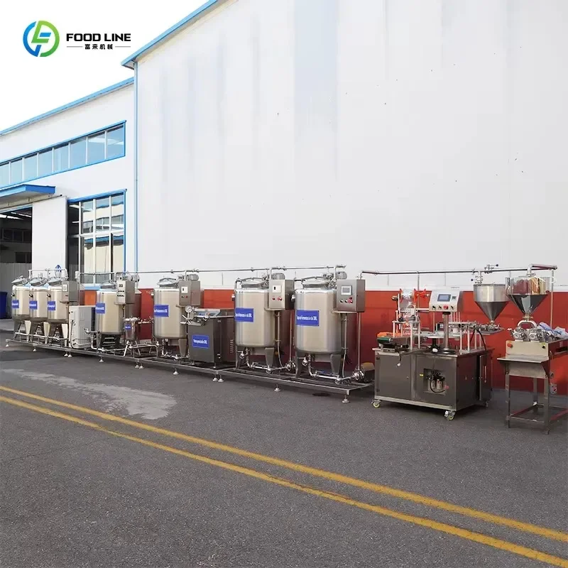 Complete Italian Greek yogurt production line Professional large automatic yogurt making machine custom