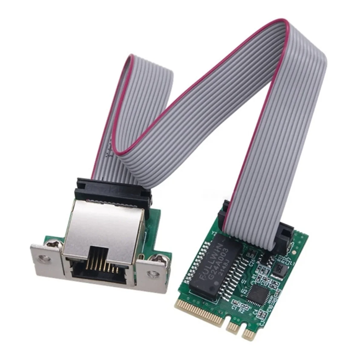 AT87-M.2 A Key and E Key Adapter Card to Single RJ45 Port 10/100/1000Mbps Ethernet Networks Card for Desktop Computer