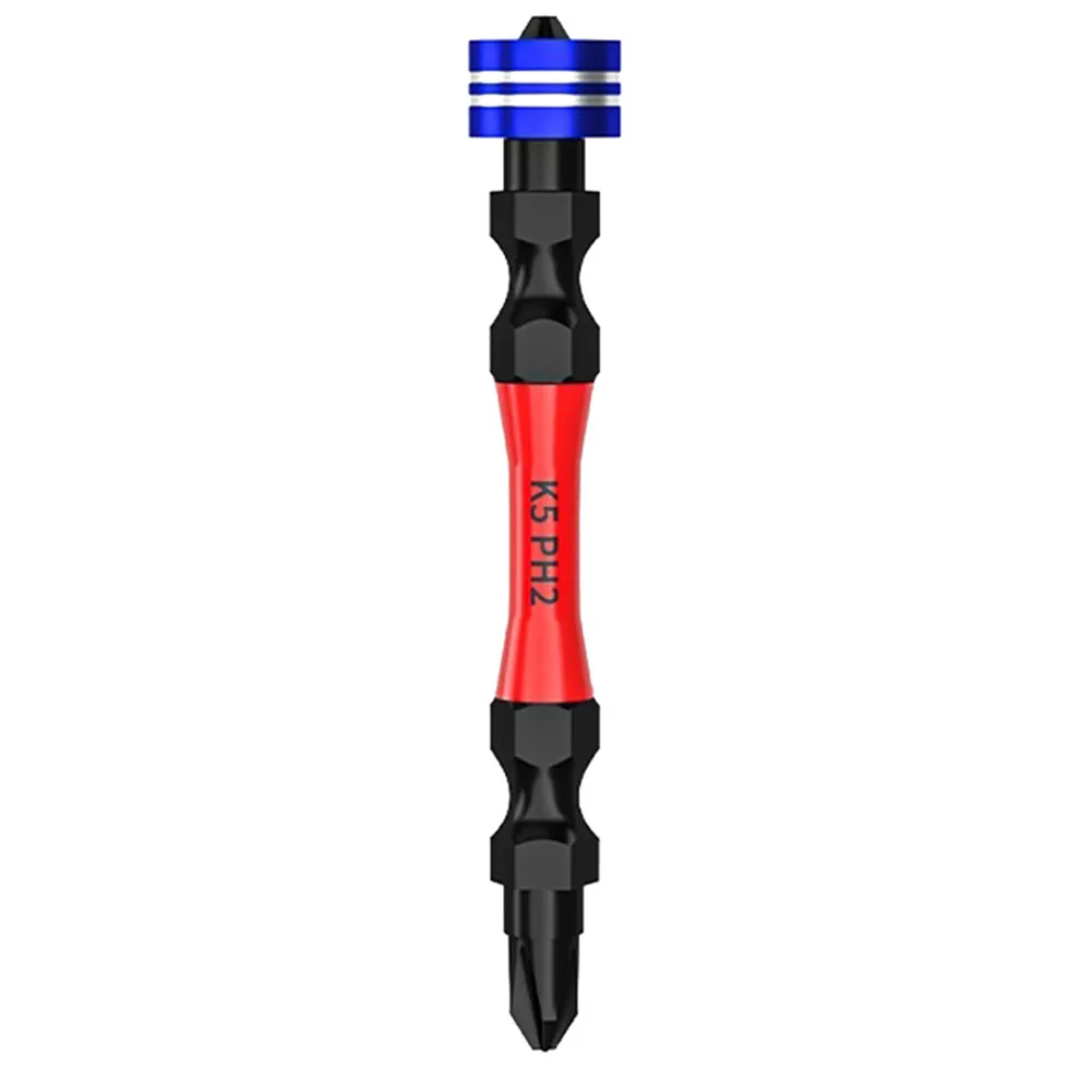 

Double Head Hex Shank Screwdriver Bit Magnetic PH2 Type Long Service Life Rust Resistant Coating Black Red