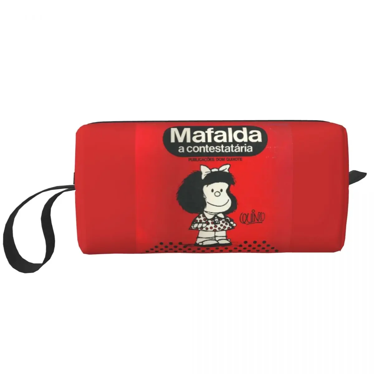 Travel Mafalda A Contestataria Toiletry Bag Portable Quino Comic Manga Cosmetic Makeup Organizer Beauty Storage Dopp Kit Box