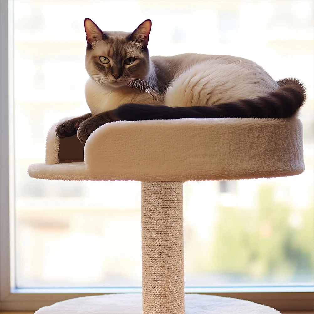 

Jute Rope Cat Scratching Column Pole Scratchers for Indoor Cats Post Replacement