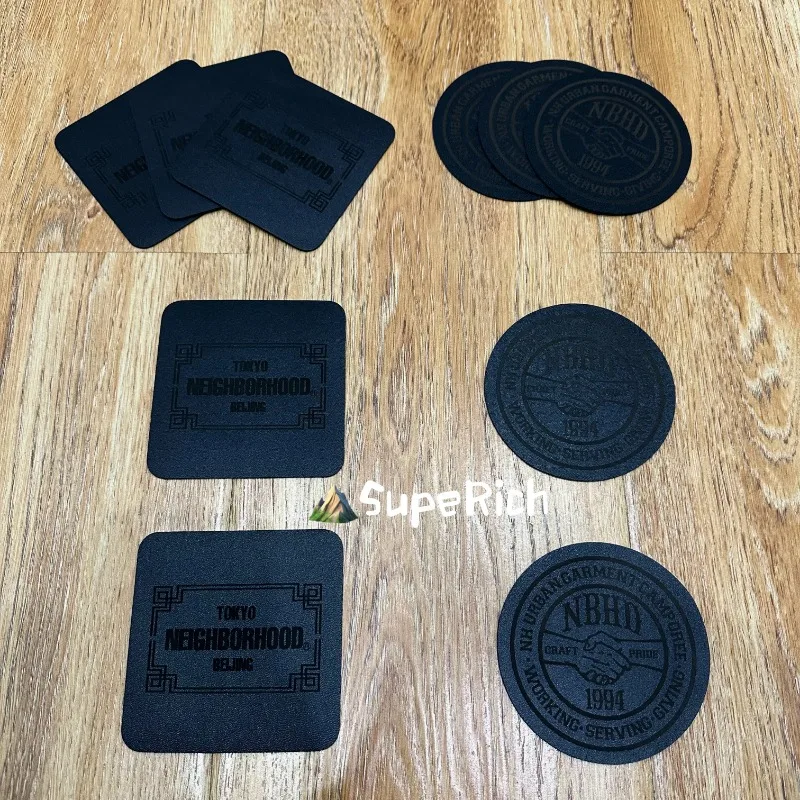 Nbhd leather coaster, whiskey coaster, beverage, water cup coaster, heat insulation, waterproof oil resistant and dirt resistant