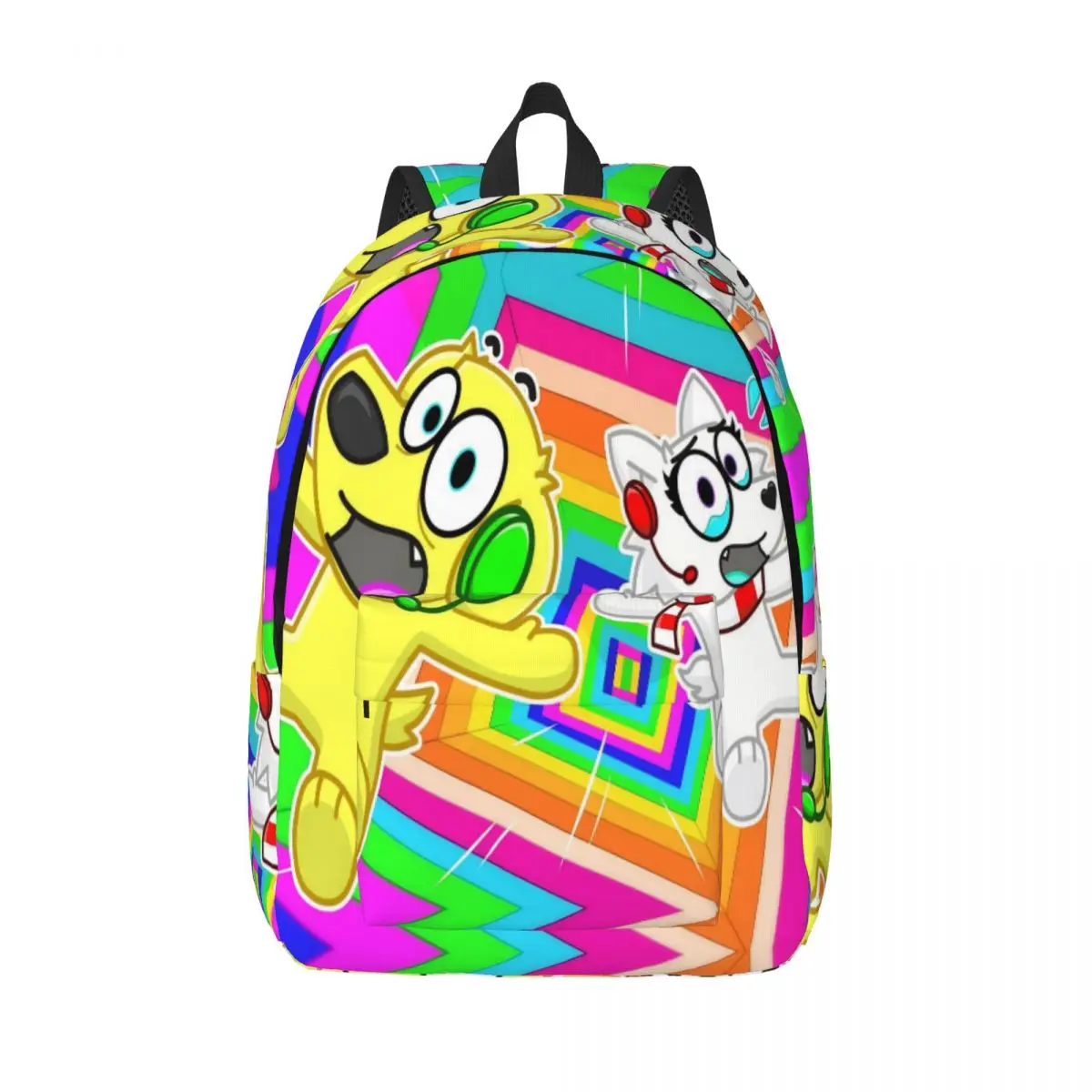 Superdog Tyler Snowi Foxs for Teens Student School Bookbag Cute Cartoon Daypack Middle High College with Pocket