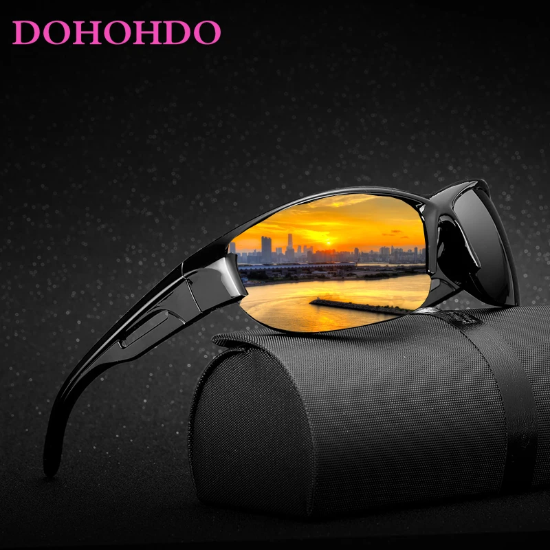 

DOHOHDO Fashion Polarized Sunglasses Men Luxury Brand Designer Vintage Driving Sun Glasses Male Goggles Shadow UV400