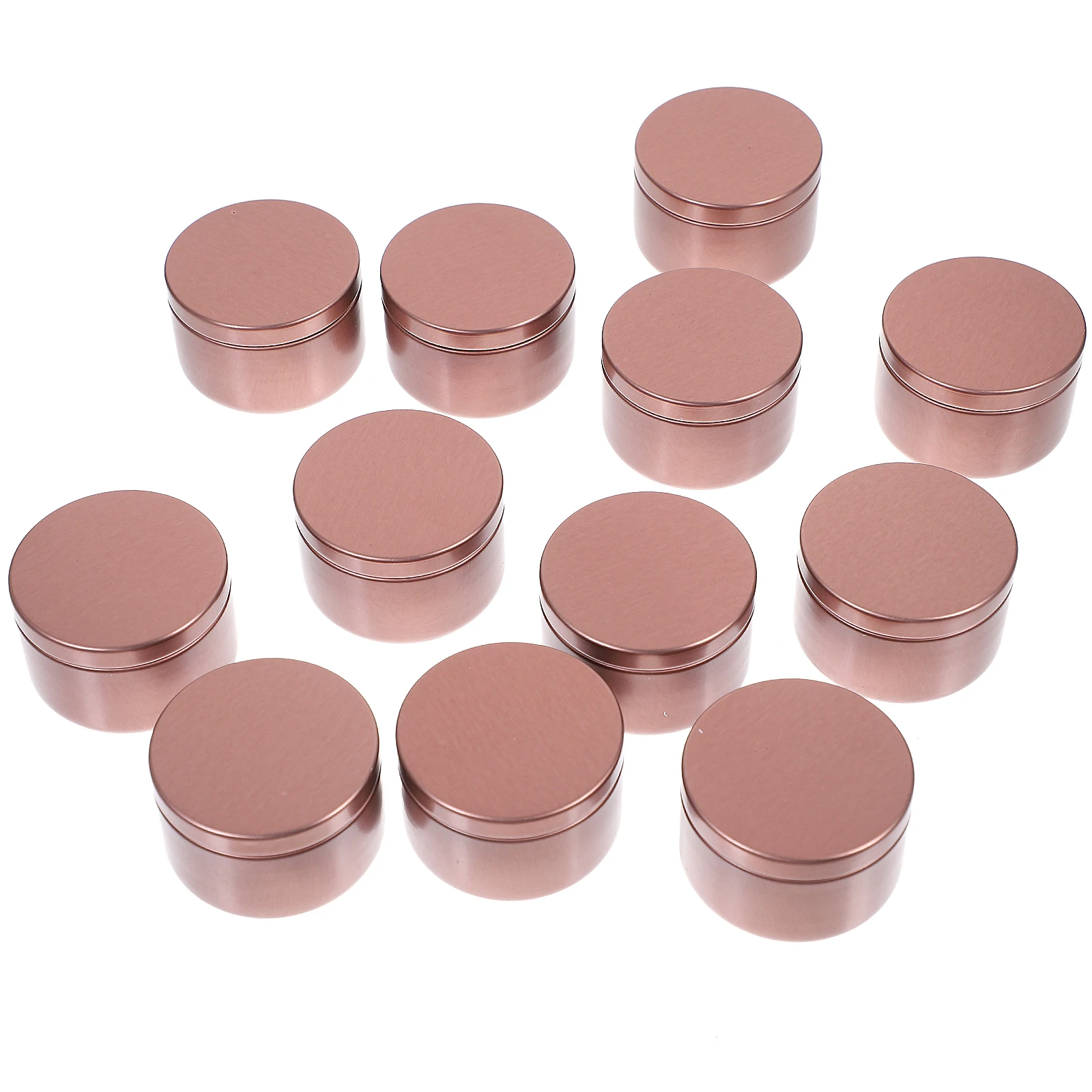 

12 Pcs 50ml Essential Oil Jars Airtight Aluminum Tins 53x37mm Small Containers for Making Candles Travel Camping Gifts