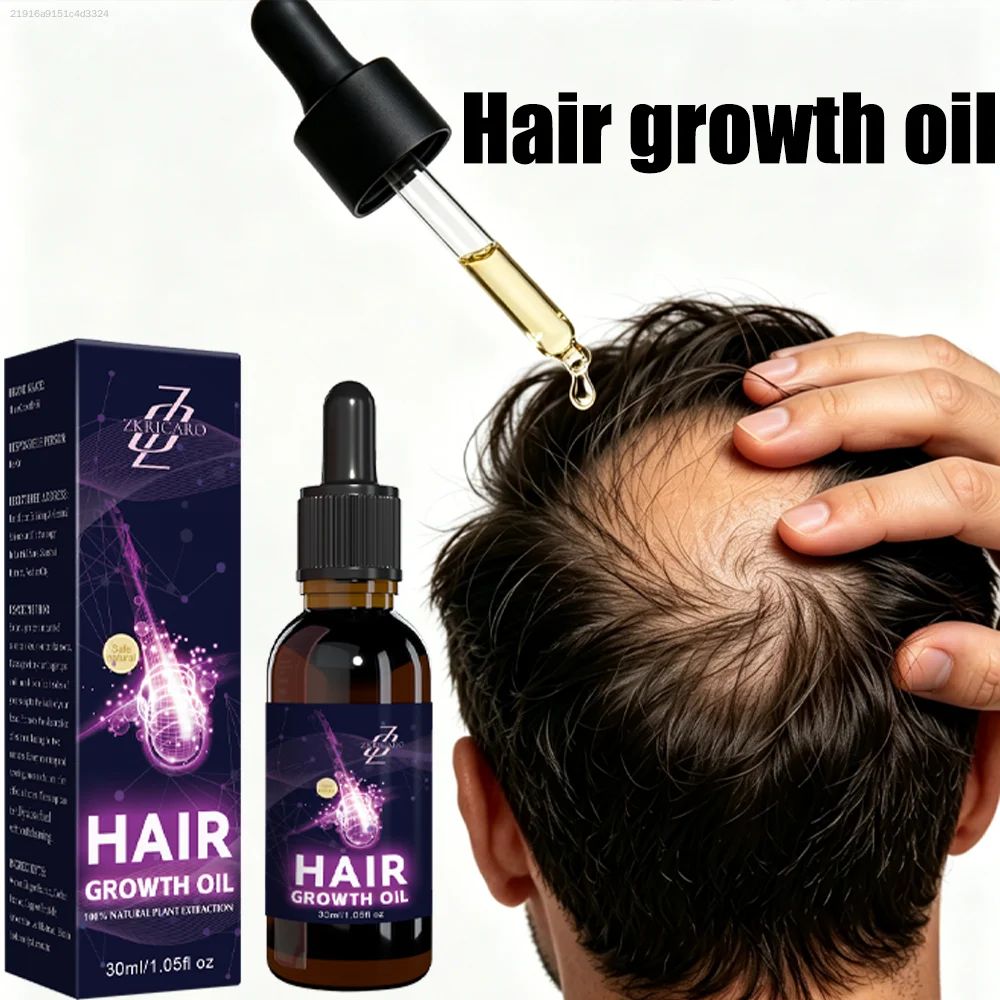 High-Efficiency Hair Growth Roller Serum: Rapid Growth, Essential Oil Formula, Combats Hair Loss.