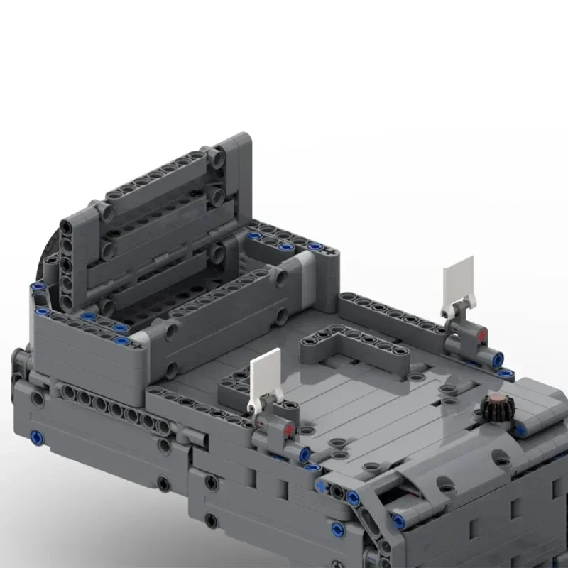 MOC-35223 es adecuado para todo tipo de camiones con eje de dirección, cargador bajo, modelo de bloques de construcción de 1017 Uds., juguete para regalo de cumpleaños para niños