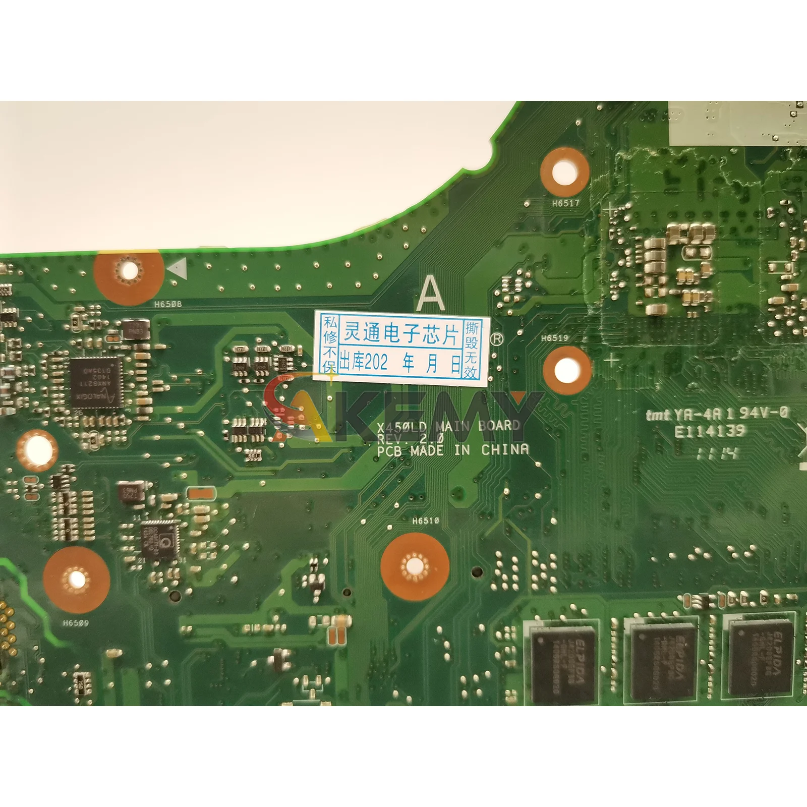 Placa base para ordenador portátil X450LD para ASUS R412L X450LN X450LC K450L X450LB Y481L R409L W418L X450LD X450L VM480L placa base I3 I5 I7 CPU