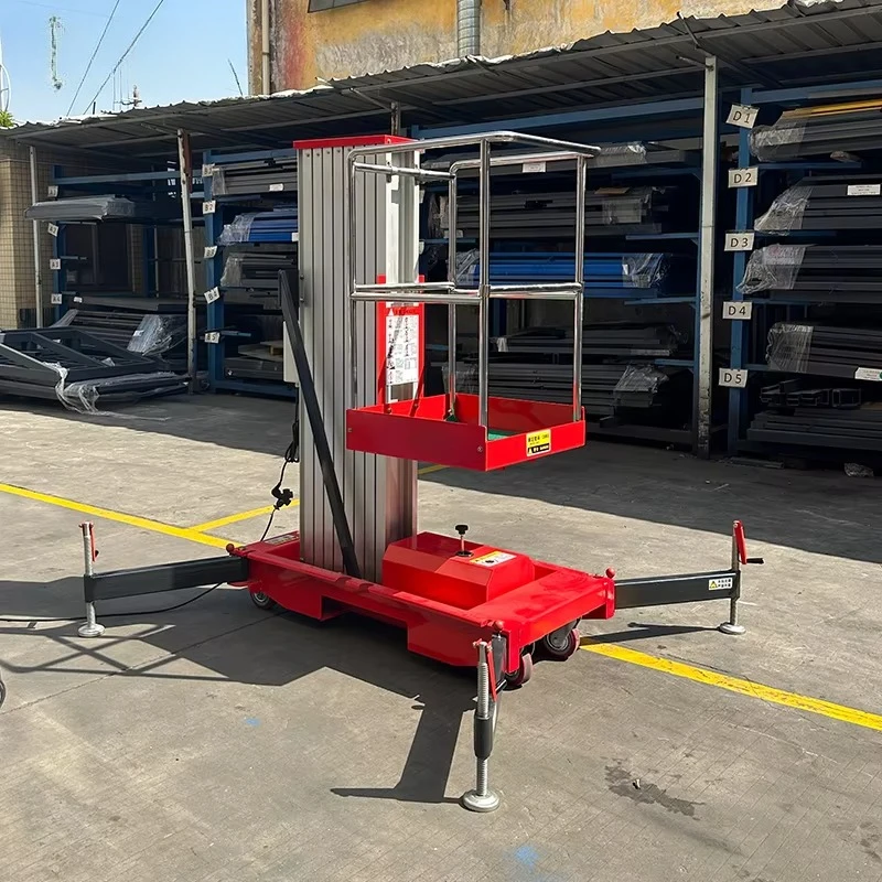 

Customized Hydraulic Vertical Mast Lift Portable Aluminum Alloy Working Platform Aerial Lifting Work Platform for Sale