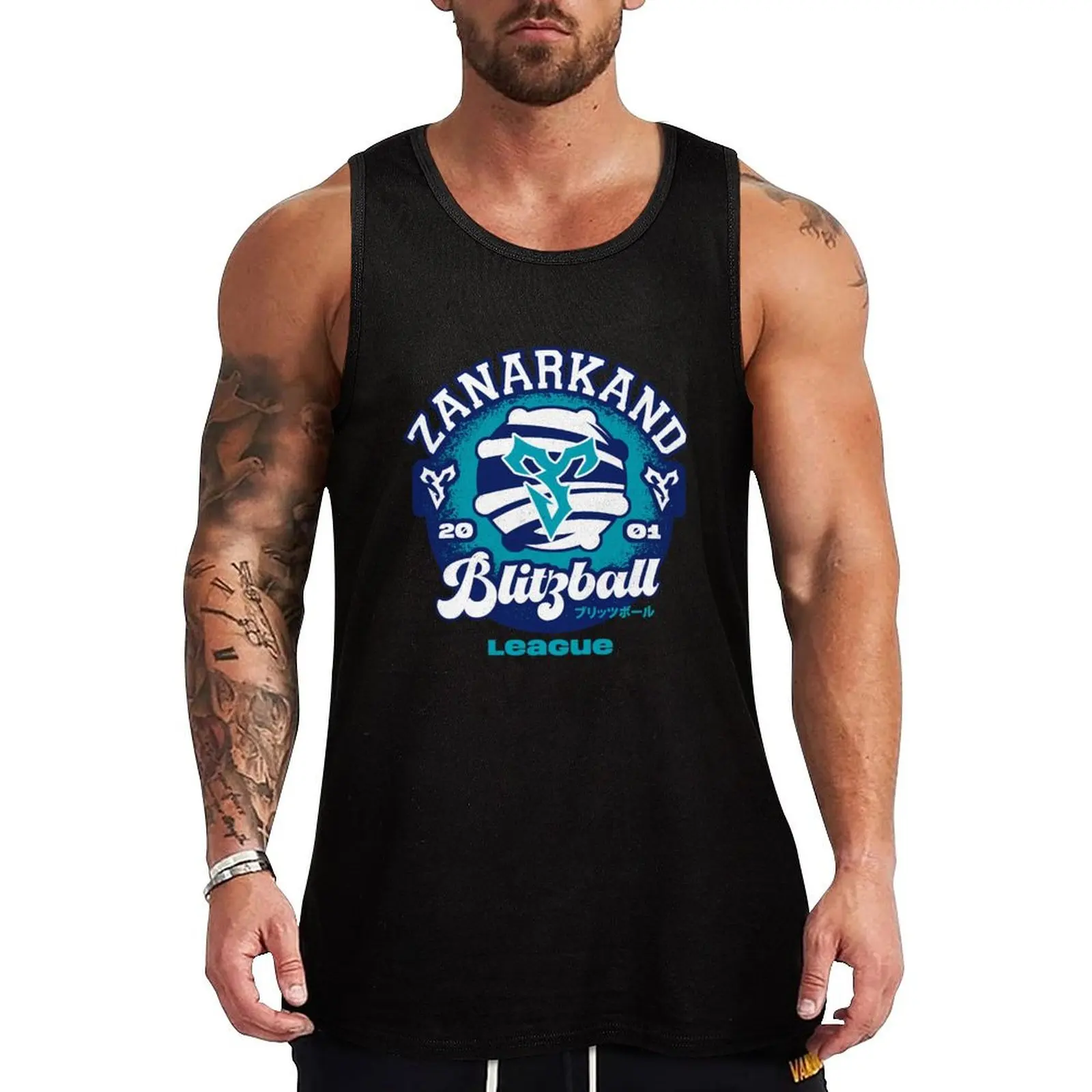 

Zanarkand Blitzball Tank Top Men's gym t-shirts men clothes sleeveless shirts