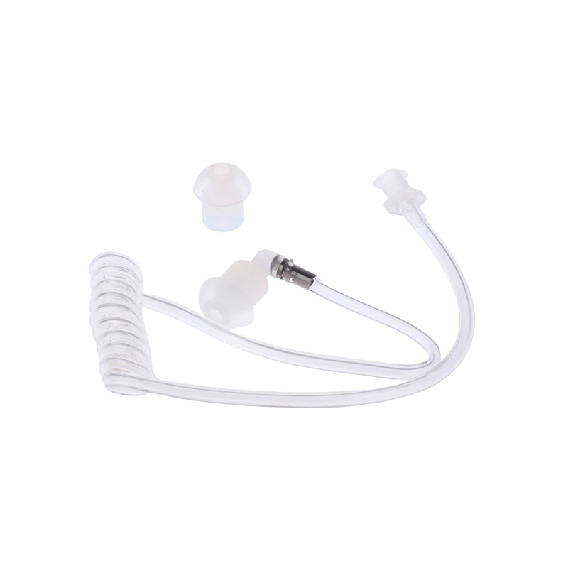 Clear Silicone Air Tube Earplugs Replacement For Two-Way Radio Walkie-talkie Earpiece Headset Accessories