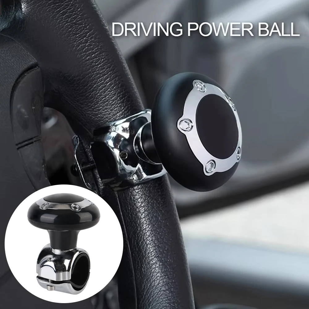 

Car Turning Steering Wheel Ball Handle with Steering Wheel Spinner Knob Universal Steering Wheel Booster Spinner Knob Rotating