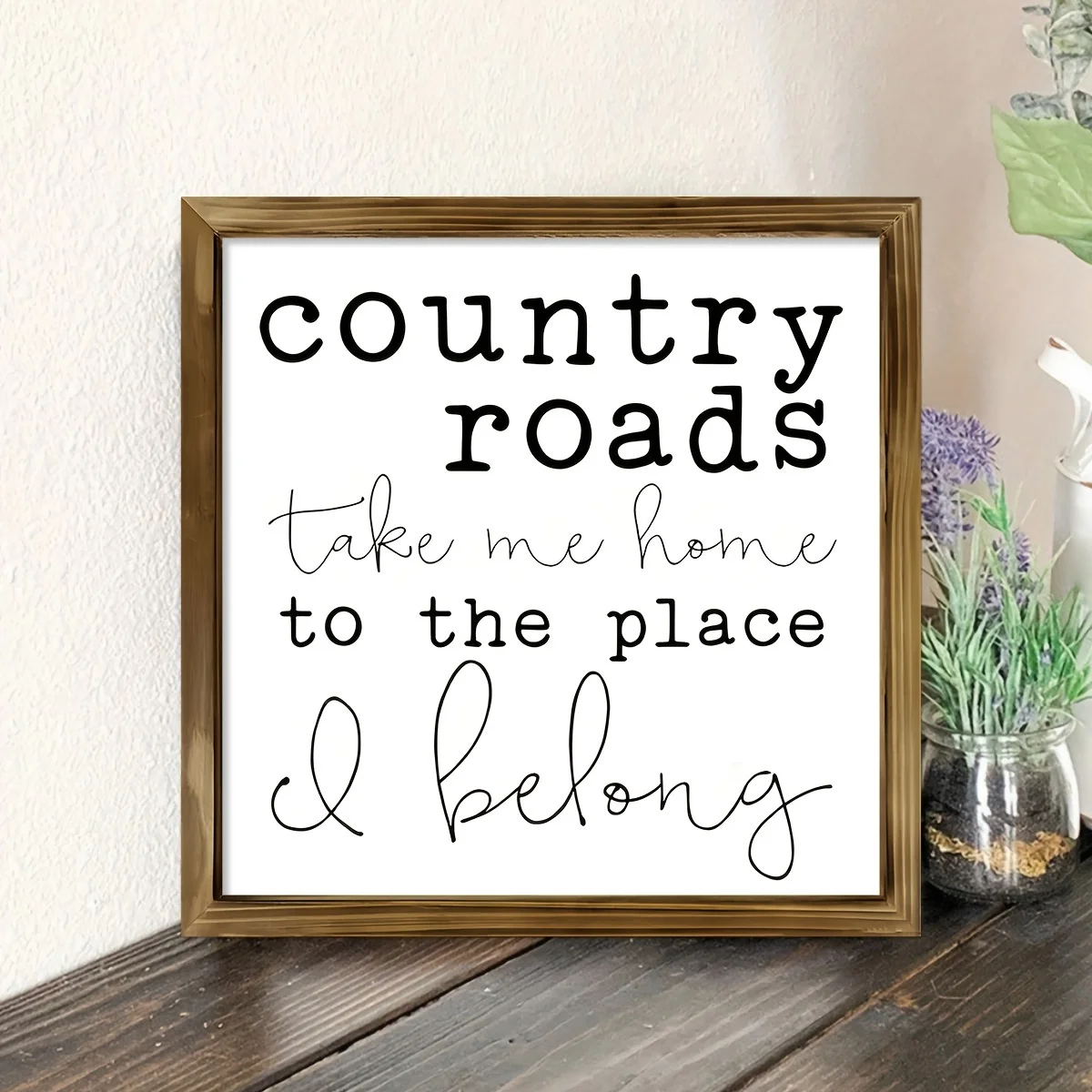 

The country style wooden signpost 7.87x7.87 inch content is the perfect gift for a friend with a "Take Me Home" motivational quo