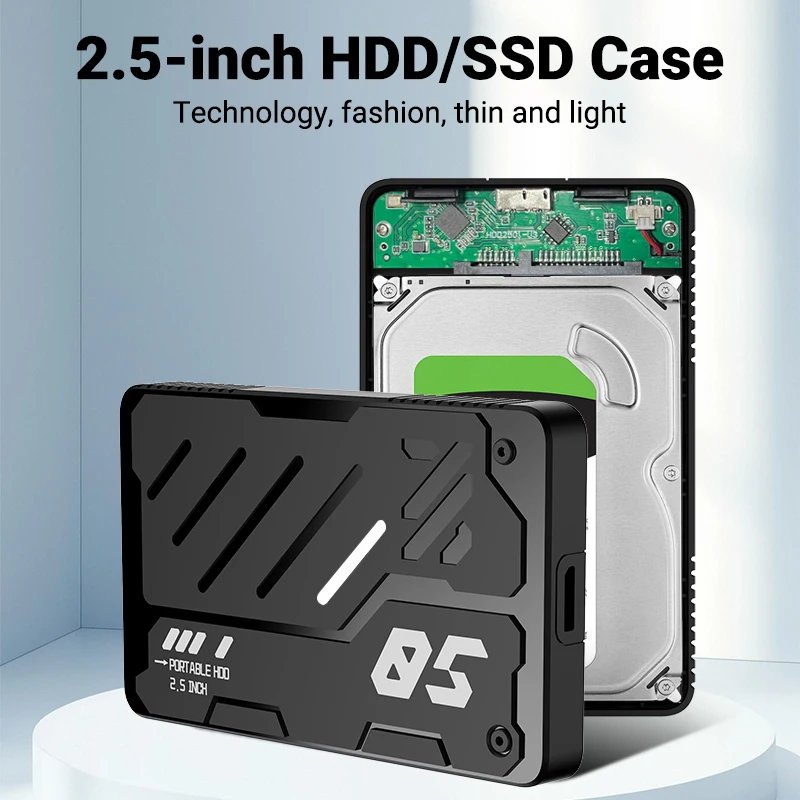 

HDD Enclosure USB 3.0 USB 3.1 External Hard Drive Box 6gbps 2.5 SATA to USB3.1 USB3.0 Adapter For Disk HDD Type USB-C SSD Case