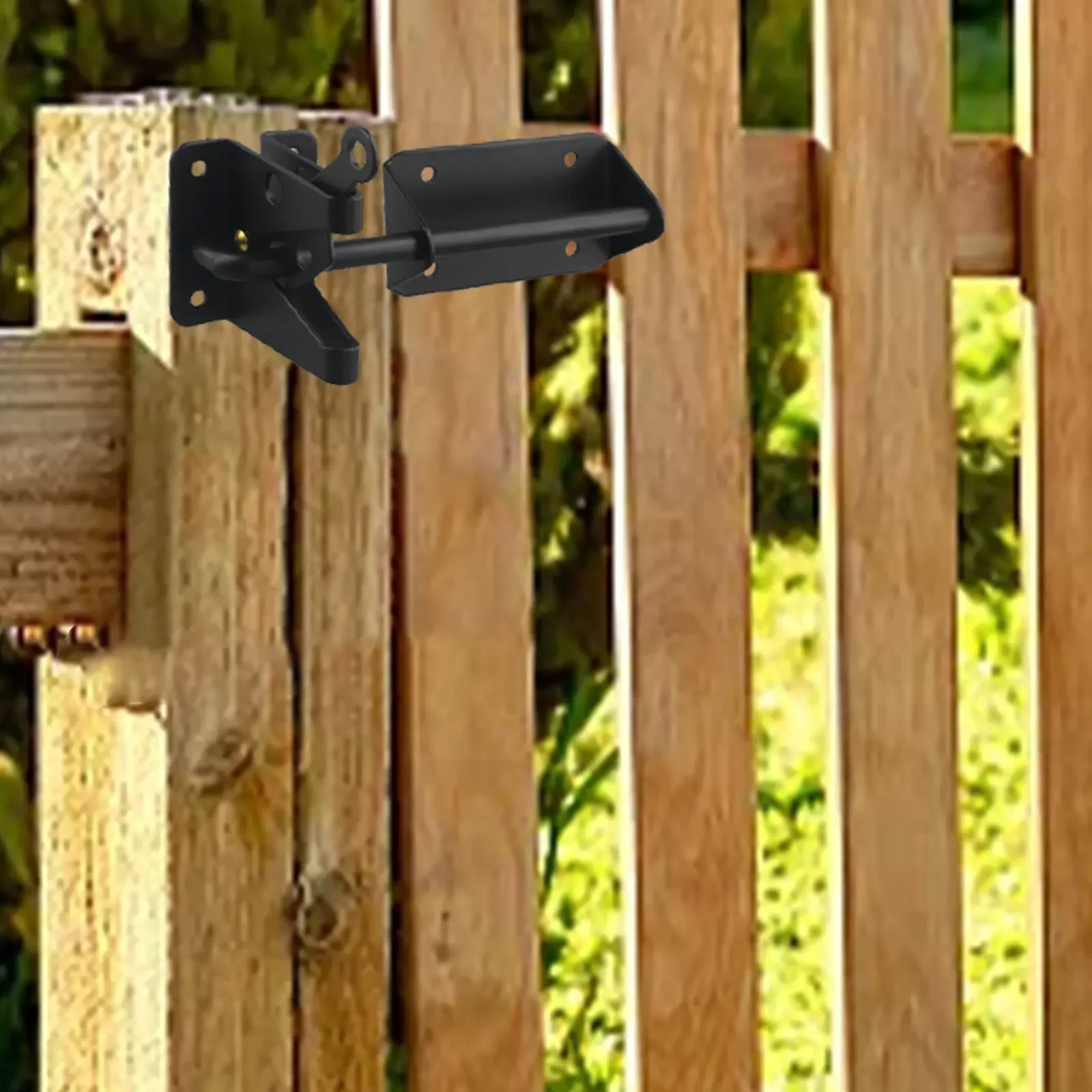 

Garden Gate Latch Automatic Gate Latch Outdoor Garden Versatile Compatibility Weather-resistant Carbon Steel Material