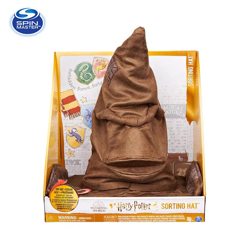 New Harries Potter Magic Hat Sorting Hat Peripheral Toy Birthday Gift Moving and Singing Collectible Gift