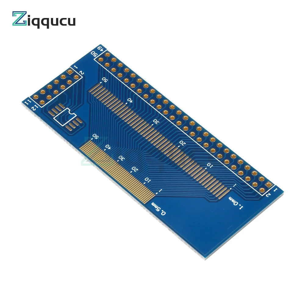 1PC Multiple 0.5/0.7/0.8/1.0mm Pitch TFT LCM LCD Adapter Board FPC-50 Board SMD To DIP