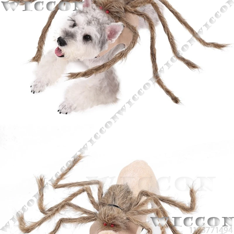 Halloween Spider Pet Costume Funny Dog Cat Outfit Anime Comic Con Dog Cat Halloween Spider Costume Ghost Festival Large Dogs view 4