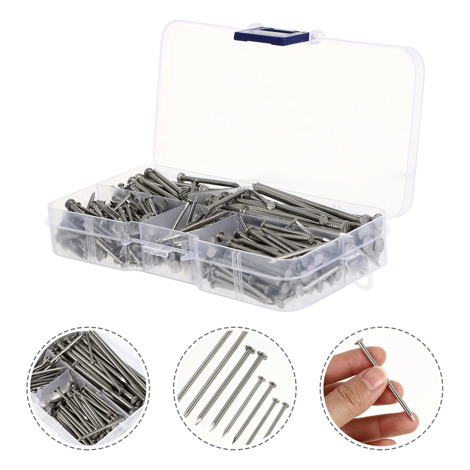 

460 Pcs Nails For Hanging Pictures Durable Hanging Pictures Concrete Masonry Small Assortment Nail Kit