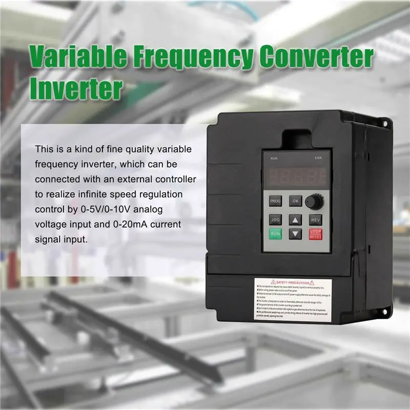 AT19-2X 2.2KW 220V Variable Frequency Drive Inverter Single To 3 Phase CNC VFD Universal