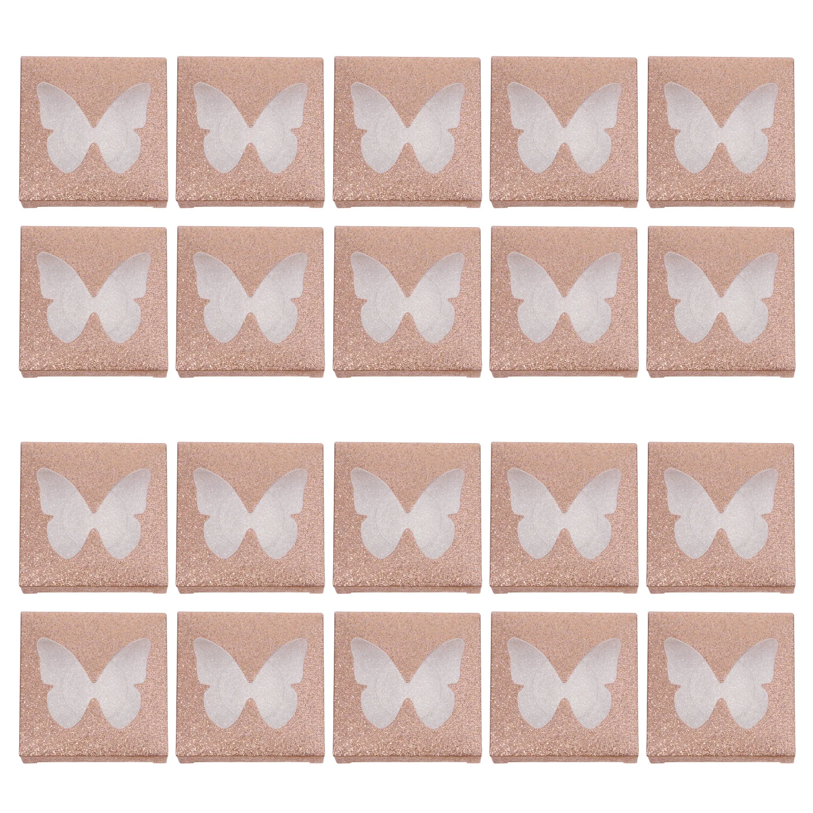 30Pcs Falsche Wimpern Lagerung Boxen Kunststoff Lash Fall Wimpern Organizer Tragbare Platz Leere Lash Halter Tablett Lagerung Box