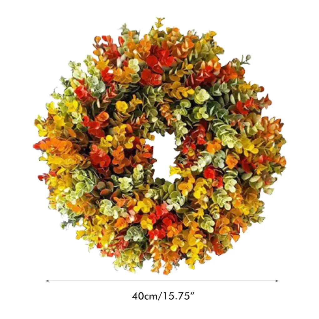 Simulation Autumn Wreath Door Garland Fall Wreathes Lovely Photographic Props