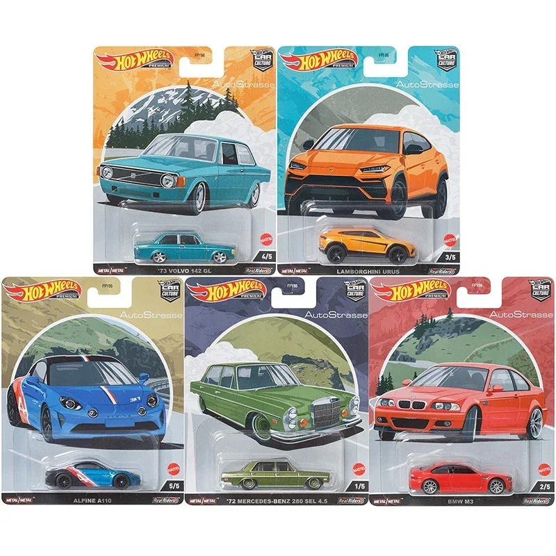 Broken Box Hot Wheels Premium Car Culture Diecast 1/64 Vehicles Mountain Drifters Deutschland Design Desert Rally Toys for Boys