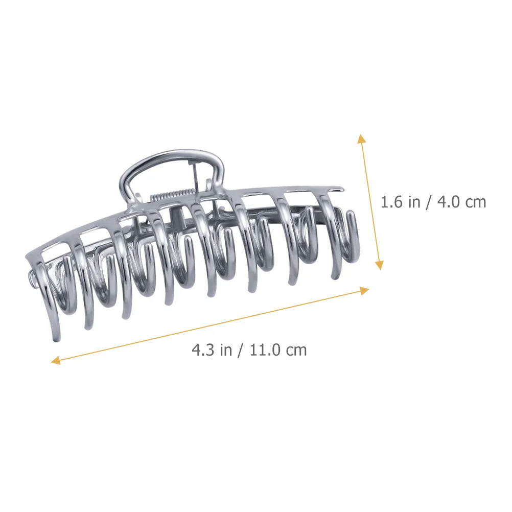 Металлический зажим для волос, элегантный нескользящий аксессуар из сплава для макияжа, душа, повседневной жизни, банкета, путешествий, зажим для волос