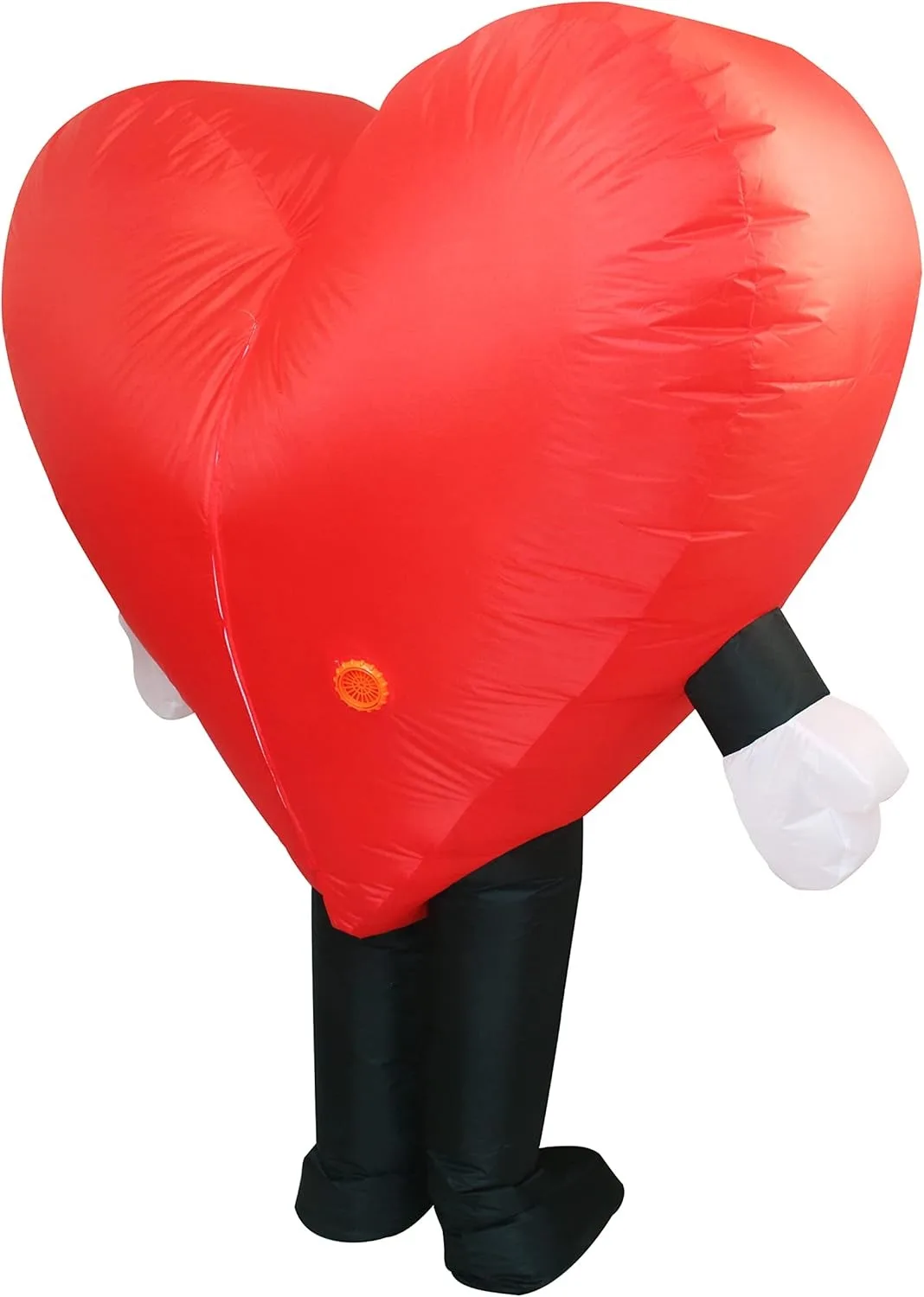 لطيف الأحمر الحب القلب نفخ زي التميمة فستان حفلة عطلة تأثيري - لينة نفخ التميمة الزي #5