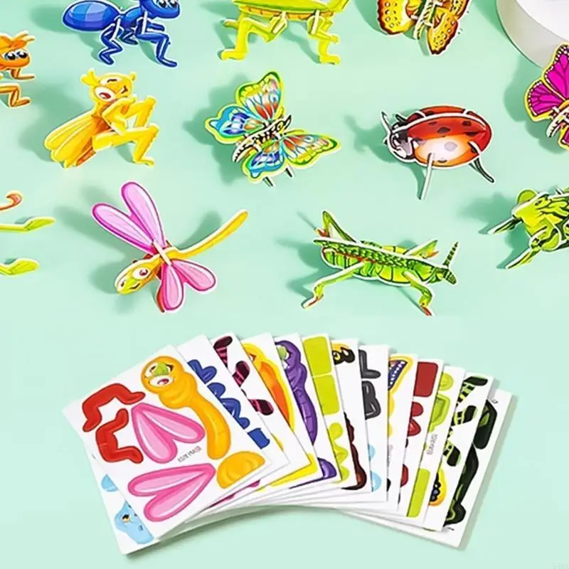 54DA домашний детский пазл с мультяшными животными, игрушка-головоломка, игрушка-головоломка с мультяшными животными для на и