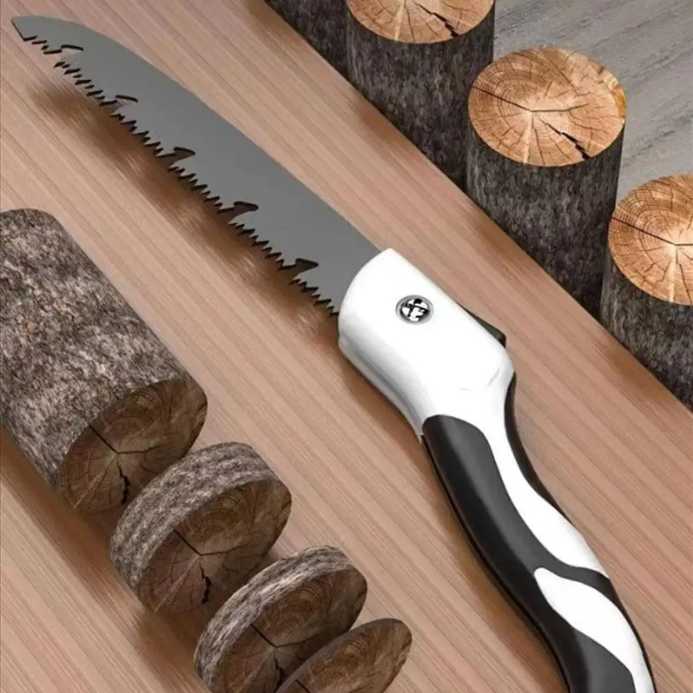 Folding Hand Saw Multi-Purpose Outdoor Tool with Rust-Resistant Coating,Collapsible Design for Gardening/Pruning/Woodworking