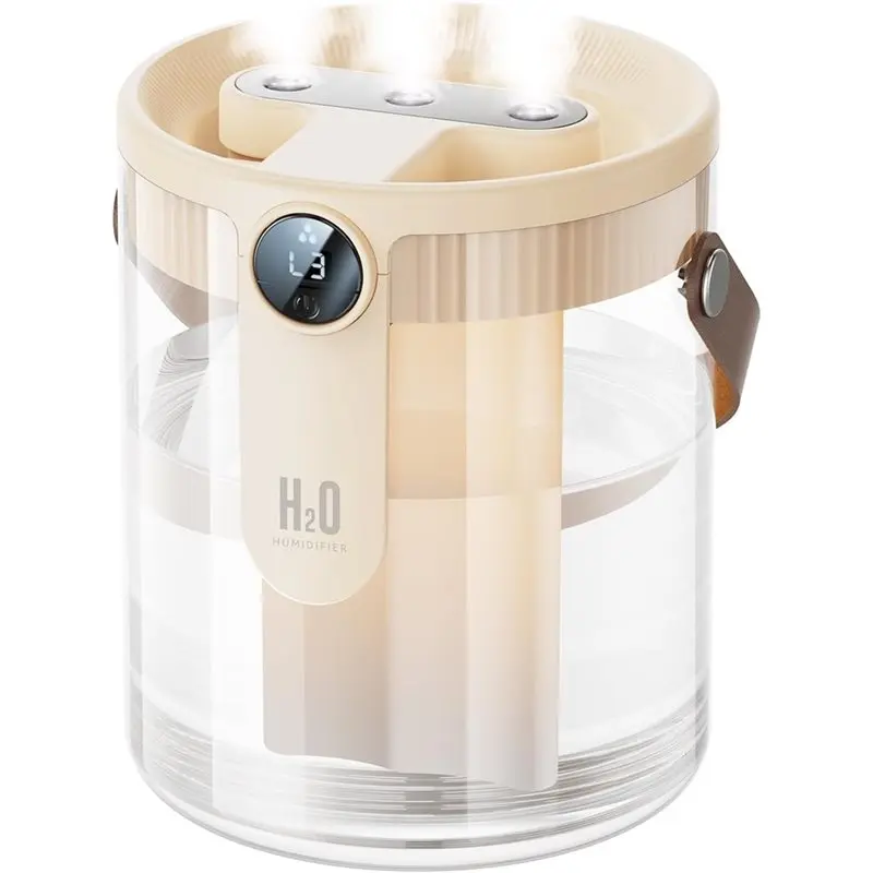 

Smart Humidifier 1.4L Cool Mist, For Bedroom& Baby, Top Fill Design With Night Light For Home For Office