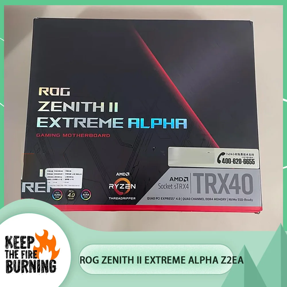 For AS-US ROG ZENITH II EXTREME ALPHA Z2EA Desktop Motherboard E-ATX RGB DDR4 Support X3960 X3990