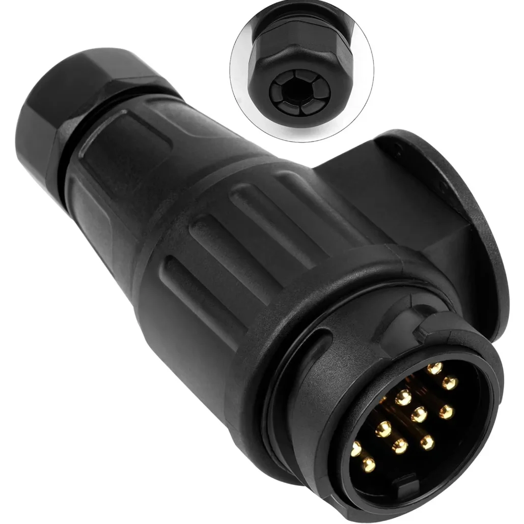 1PC 12V 13 Pin Trailer Plug Waterproof Trailer 13 Pole Electrical Connector