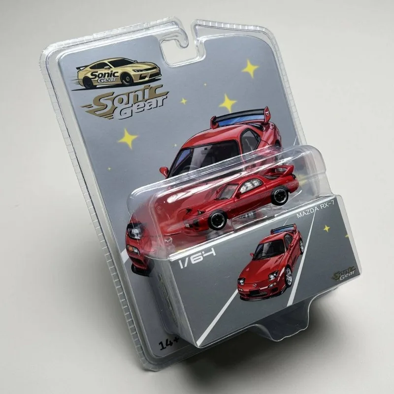 Sonic Gear alloy car model 1:64 Mazda RX7 FD3S sports car JDM sliding collection model alloy die-casting car model.