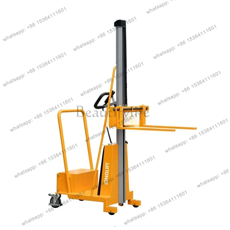 zj.LT Portable semi-electric forklift balance weight outright stacker
