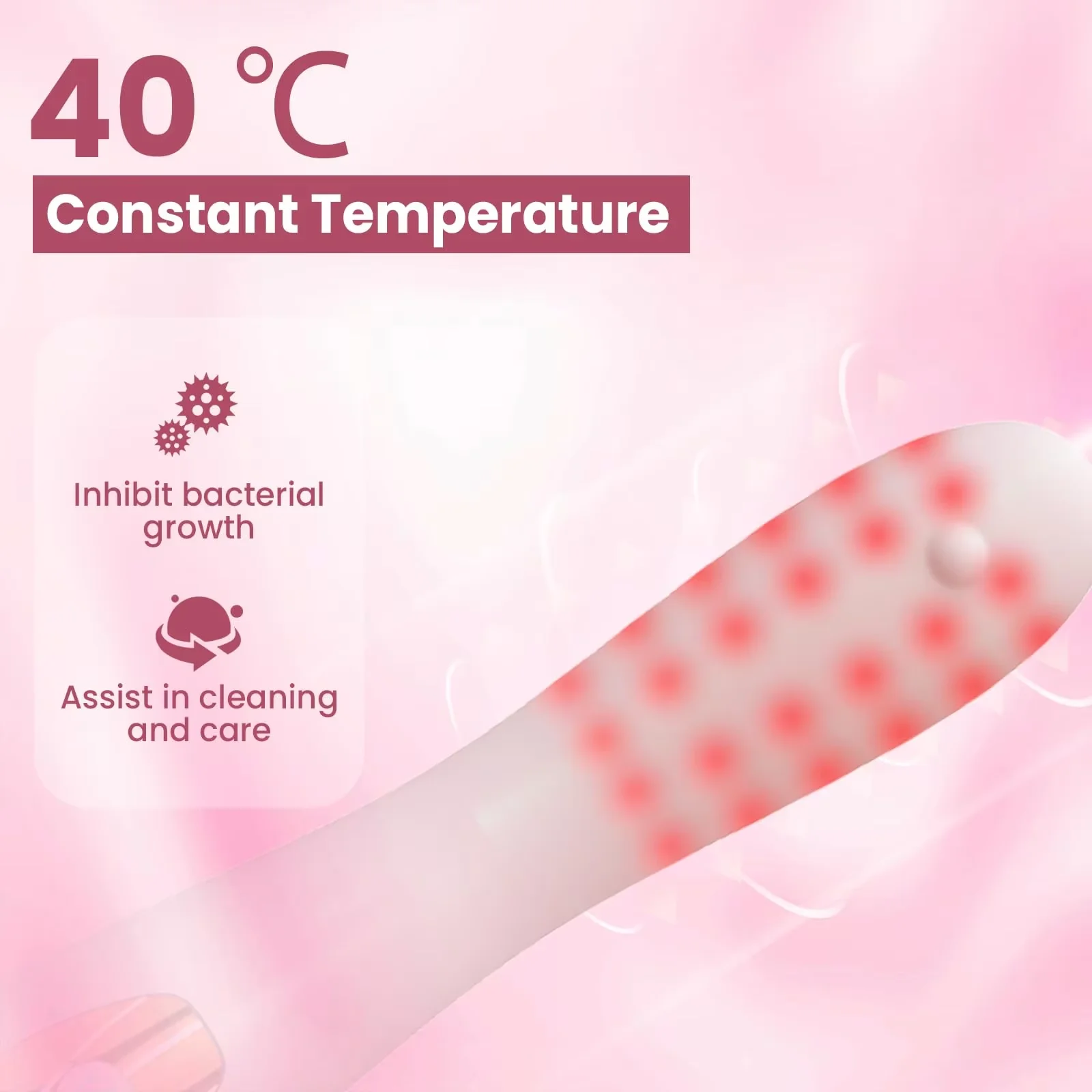 Female Red Light Therapy Device with Heating 36PCS*360nm Vaginal Tightening Laser Therapy Device IPX5 Waterproo Vagina Clean view 4