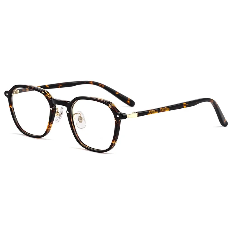 Vintage Style Acetate Ultra Small Frame for Men Women,High Prescription-Ready Lightweight,Prescription Myopia Blue Light Glasses