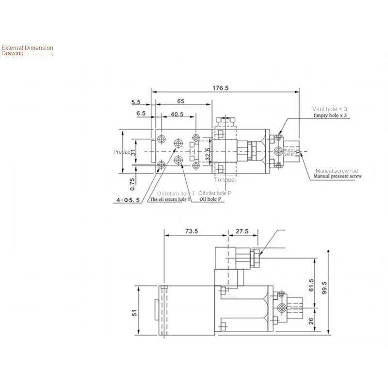 NEW EDG-01-C/H Electromagnetic Single/Double Proportional Valve Pressure Valve Pressure Head Proportional Valve 250kgf/cm2L/min