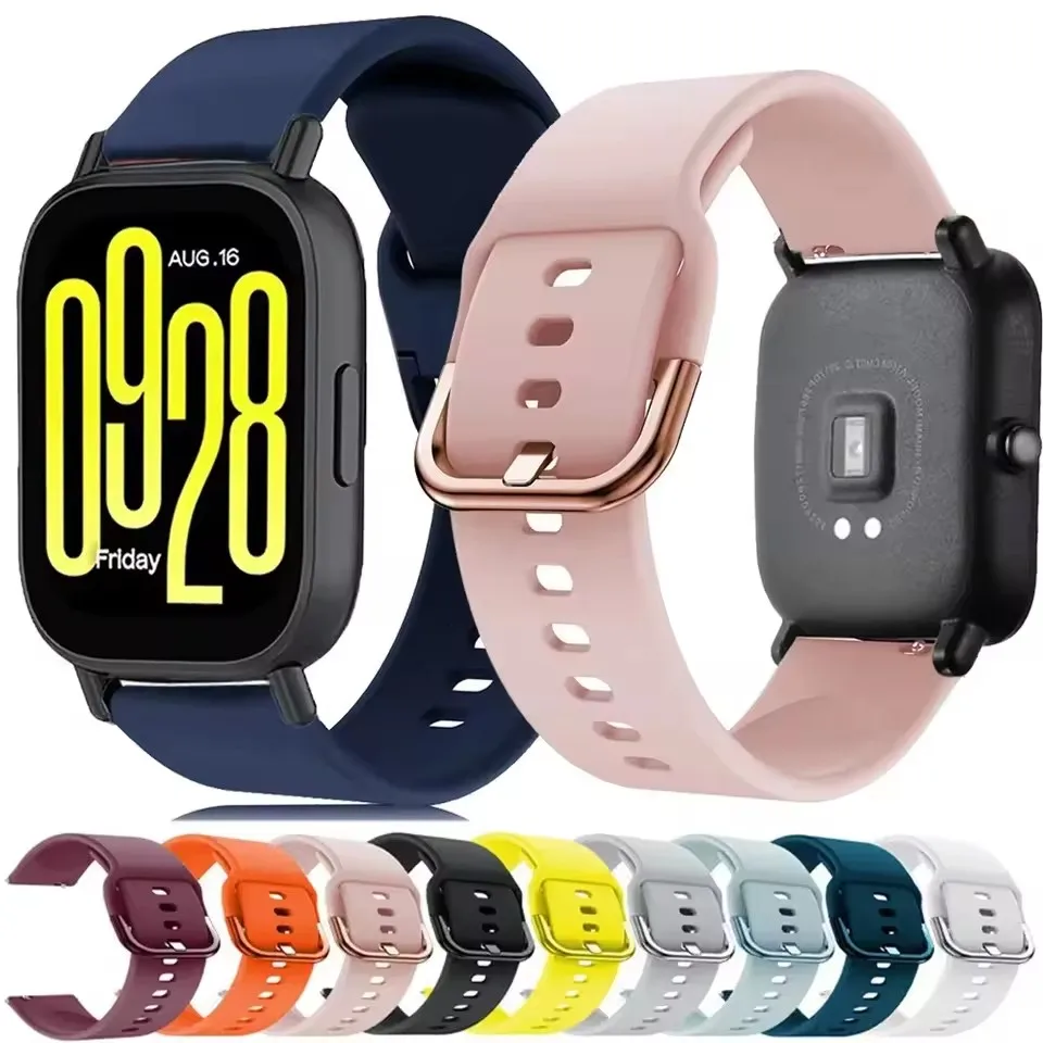 Sports Silicone Strap For Redmi Watch 5 active/5 Lite Soft Ventilate Bracelet For Xiaomi Redmi Watch 3 Active/3 Lite 22mm Band