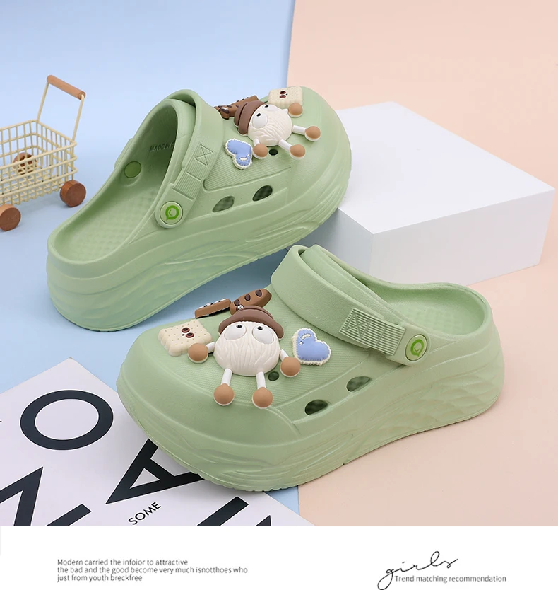 Platform Slippers Summer Women's Sandals 6cm  Ladies Outdoor Clogs Thick Street Beach Slides Girls Flip Flops Garden Shoes