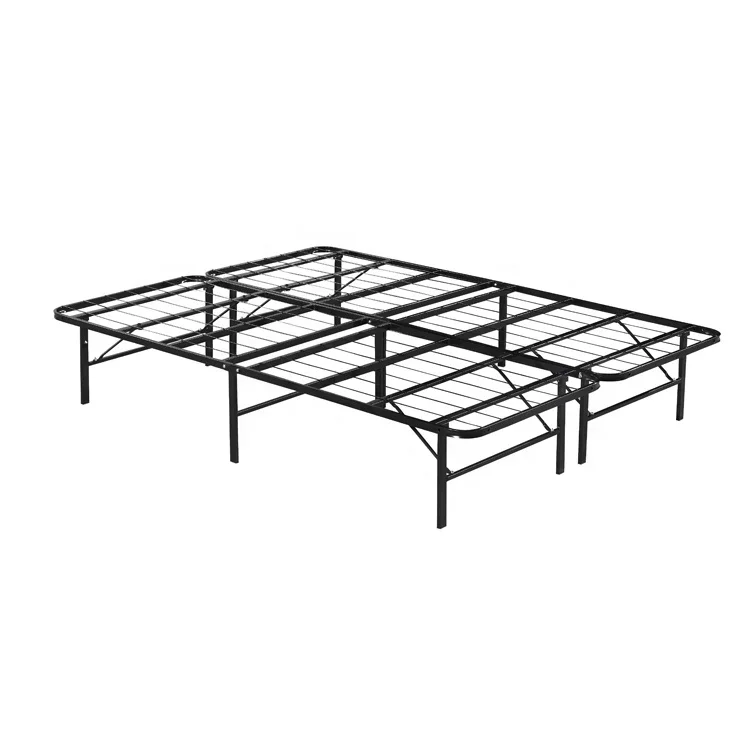 

Foldable platform bed frame a double foldable bed with sturdy support legs for easy mounting