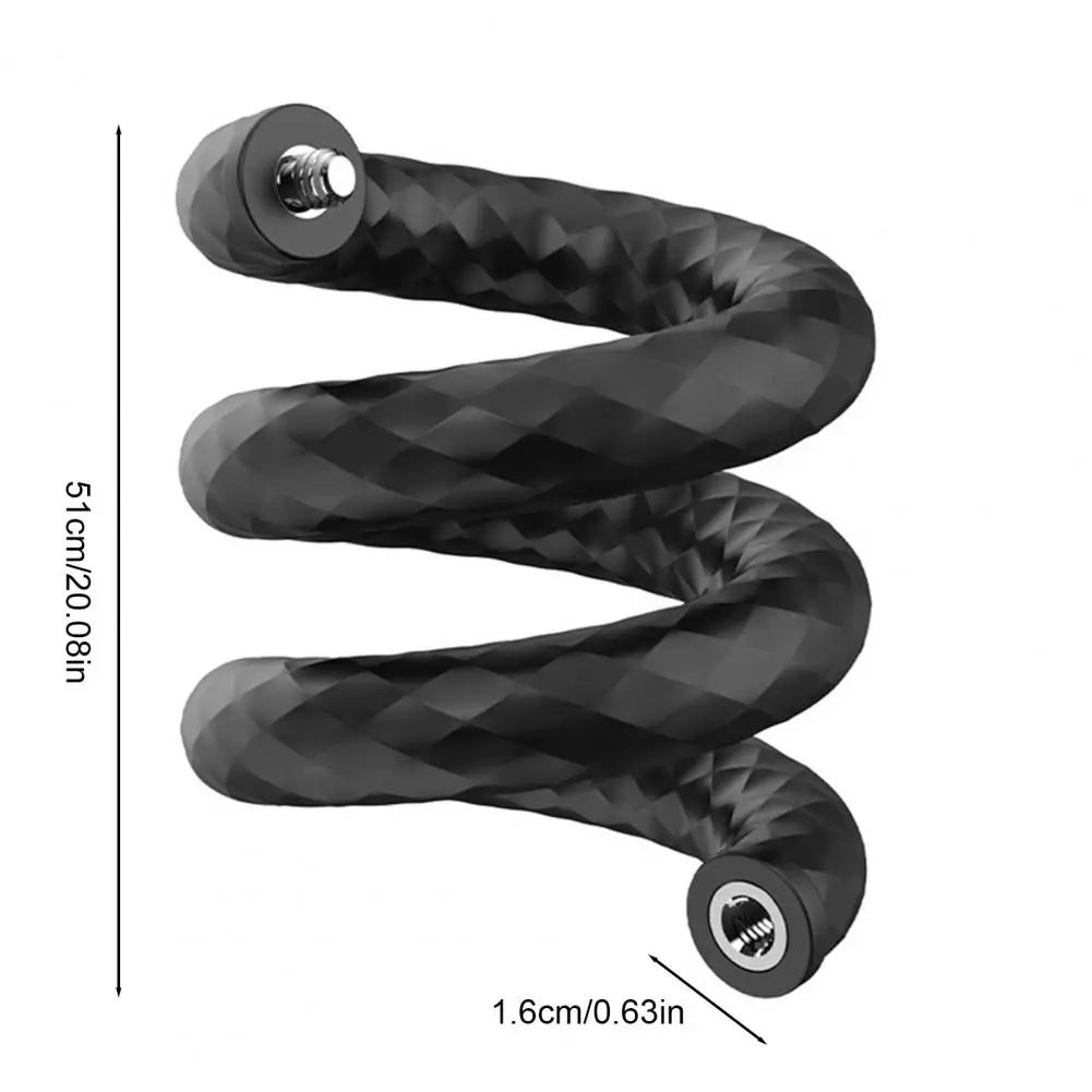 Pernas de polvo dobráveis com aderência segura, tripé flexível de montagem versátil para DJI Osmo Pocket 3/Action 4 para skate Vlogging