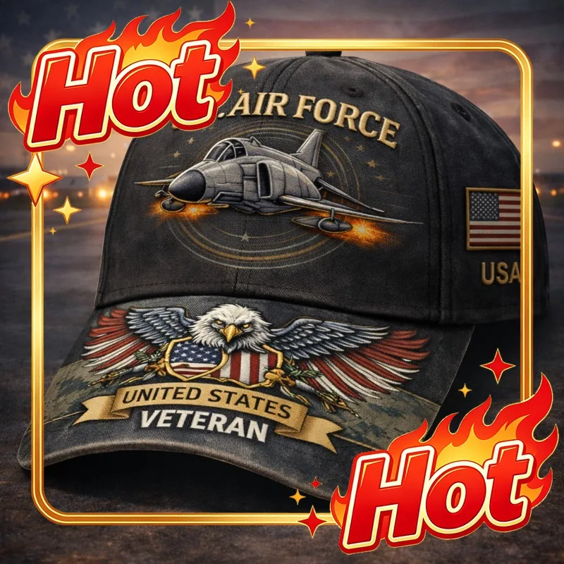 Custom Hat U S AIR FORCE Jet Themed United States Hat | Significant Collectible Worth, Polyethylene and, Punk Style