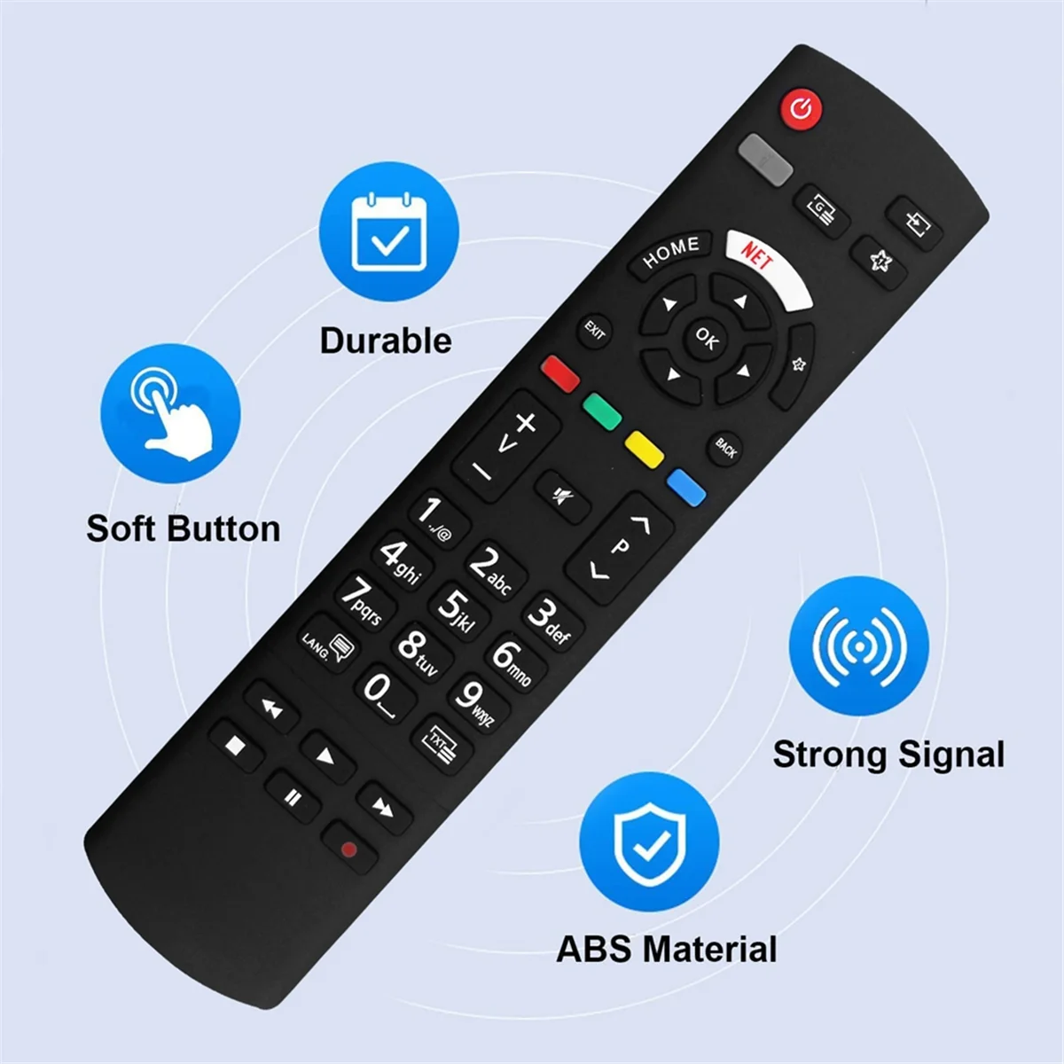 A56X เปลี่ยน RC42128 รีโมทคอนโทรลทีวีสําหรับ Panasonic Smart Digital TV Universal Remote Controller