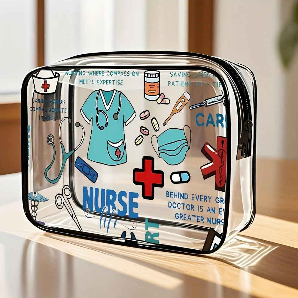 

High-quality Transparent Toiletry Bag, a Stylish and High-quality Unisex Toiletry Organizer Pouch with an Easy-to-clean Design,