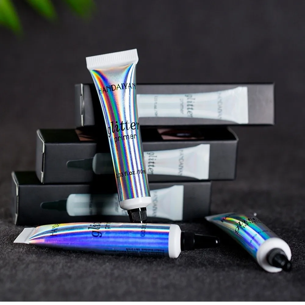 New 10ml Glitter Primer Shiny Cream Long-wearing & Colorful Sequin Primer Brilliant Makeup Flash Eyes Gel for Body Makeup