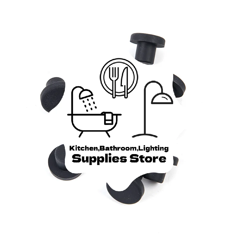 10 Stück Lochkappen aus massivem Gummi, 3–12 mm, hohe Temperaturbeständigkeit, Dichtungslochstopfen